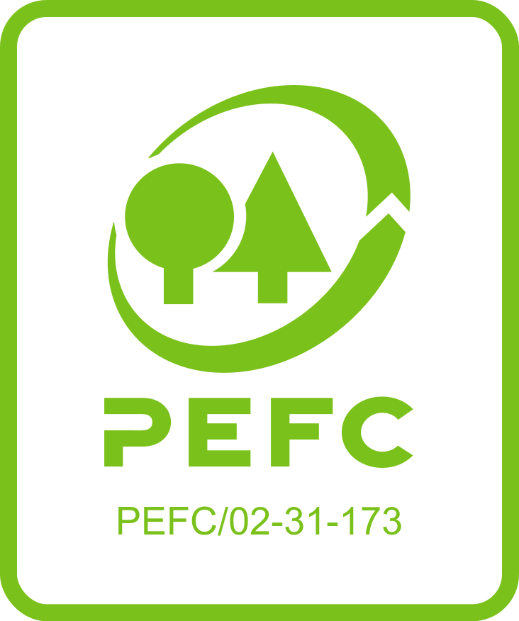 UPM ProFi Piazza är PEFC™-certifierade